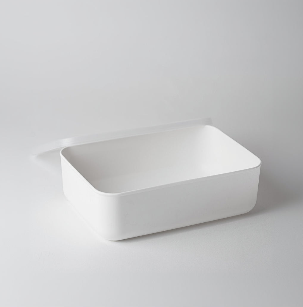 Smart Storage Small White Flat Storage Box