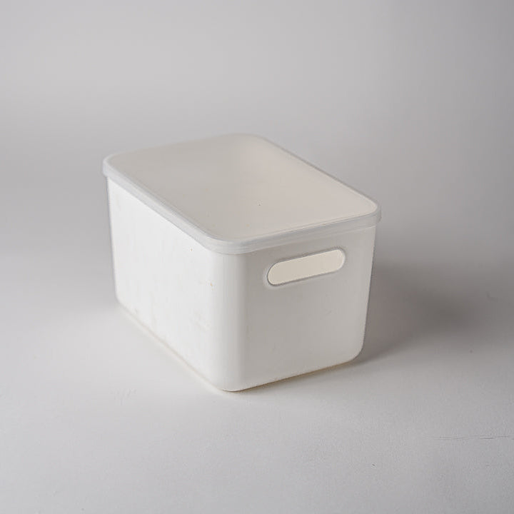 Smart Storage Small White Handled Storage Box
