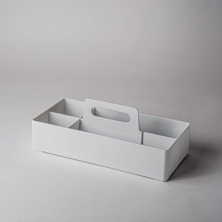 Modular Office Pp Stackable Portable Household Storage Box Organizer White