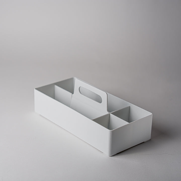 Modular Office Pp Stackable Portable Household Storage Box Organizer White
