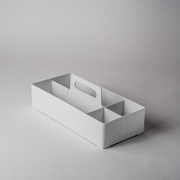 Modular Office Pp Stackable Portable Household Storage Box Organizer White